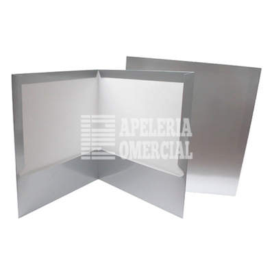 FOLDER T. CARTA PLASTIFICADO C. PLATA